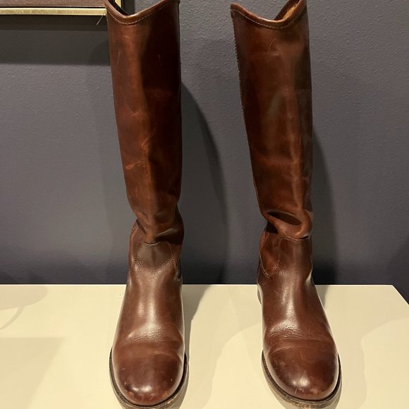 Frye Melissa Tall Button Pull On Boot Size Knee Leather